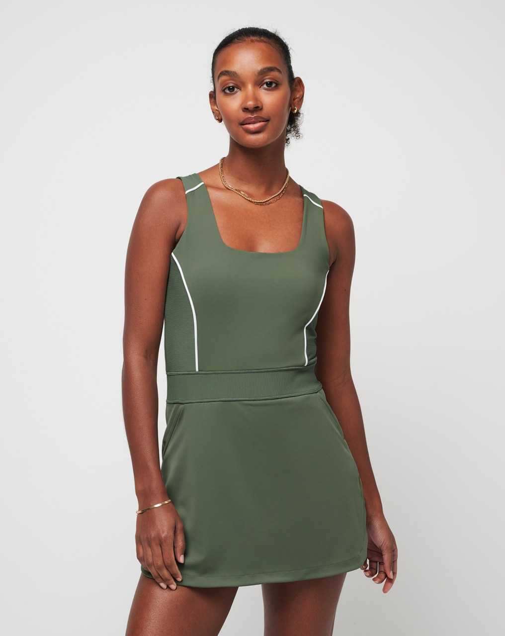 Agave Green Travis Mathew Royal Treatment Moveknit Dress | TNVX04896