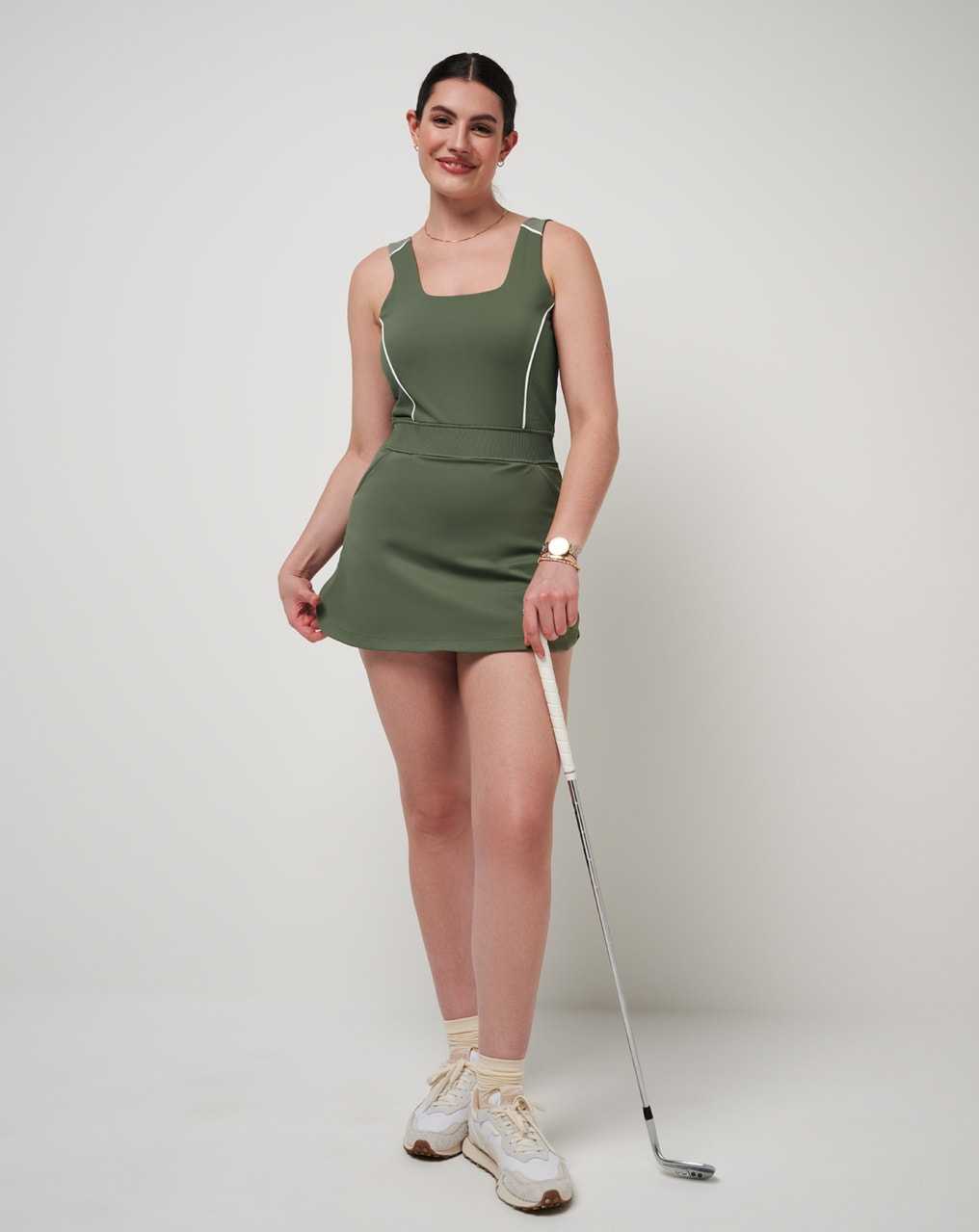 Agave Green Travis Mathew Royal Treatment Moveknit Dress | TNVX04896