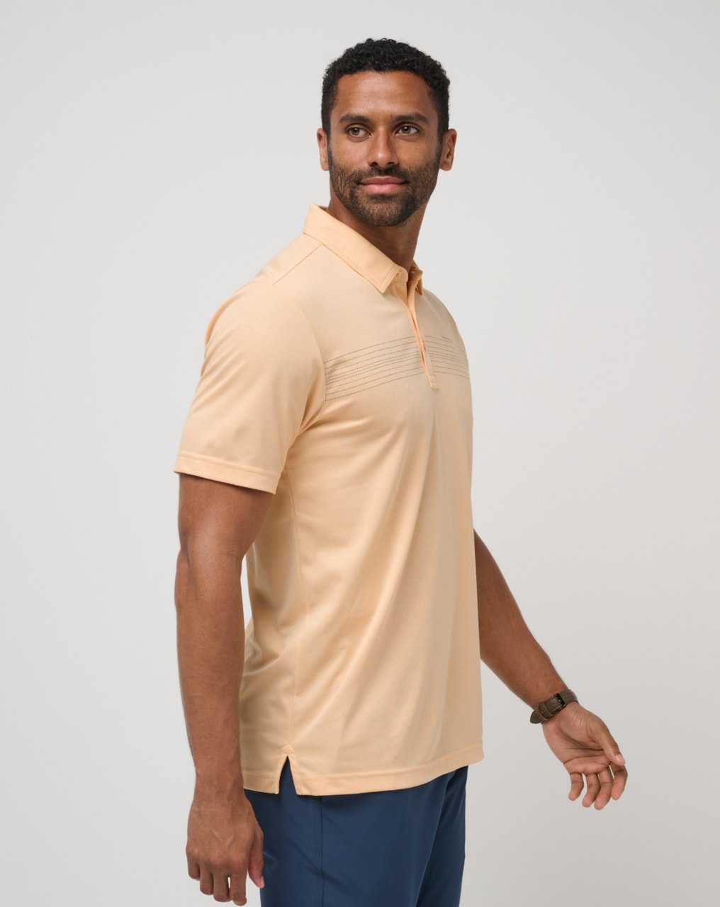 Apricot Travis Mathew Cliff Diver Polo | YHAC90152