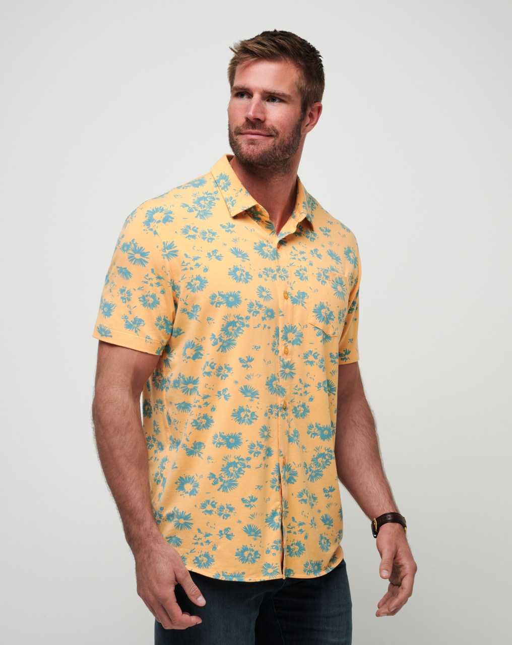 Apricot Travis Mathew Coconut Shrimp Button-up | JCSN01367