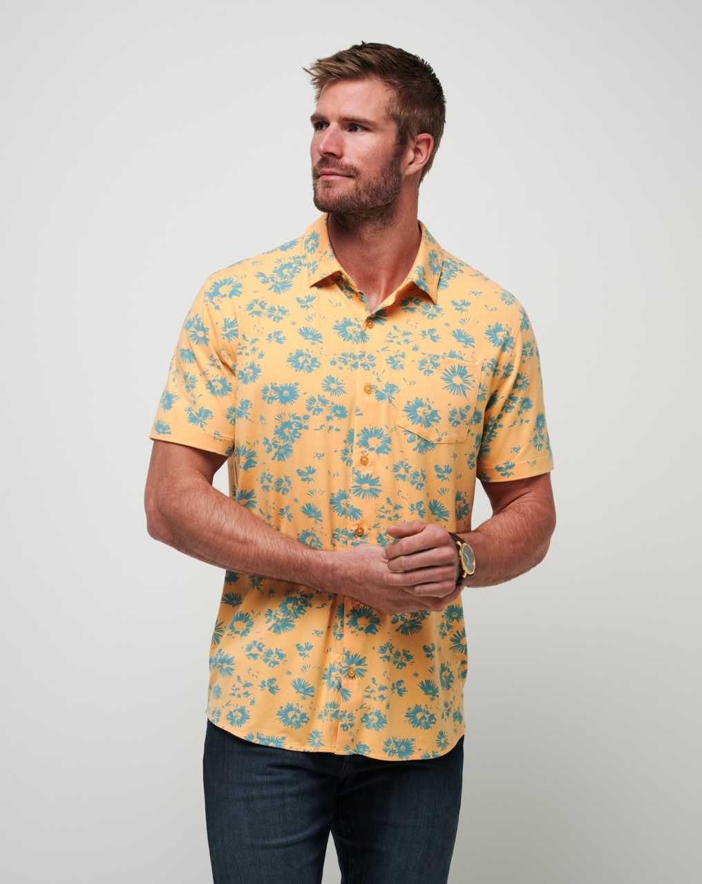 Apricot Travis Mathew Coconut Shrimp Button-up | JCSN01367