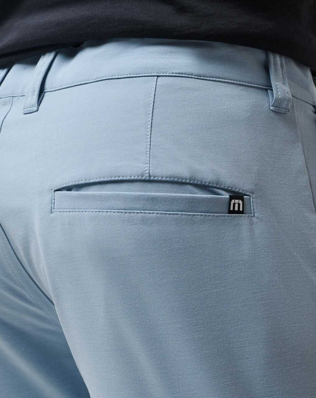 Ash Blue Travis Mathew Tech Chino Short 8in | KNIP63879