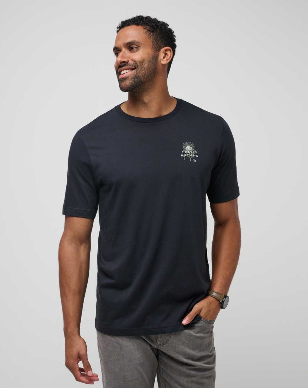 Black Travis Mathew All Day Rain Tee | ZLHP48301