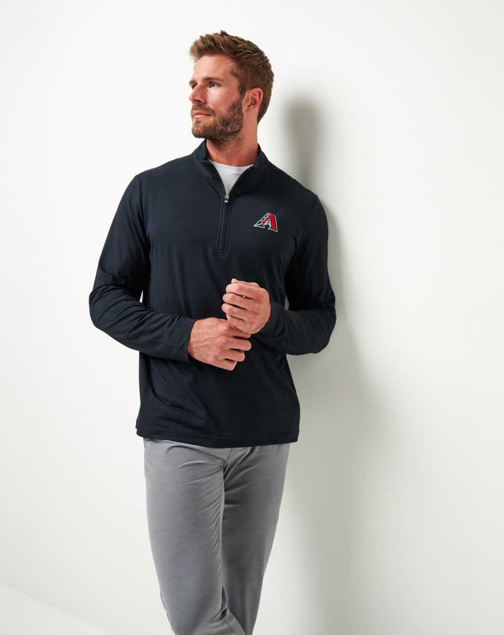 Black Travis Mathew Arizona Diamondbacks The Heater Quarter Zip | XPMK15709