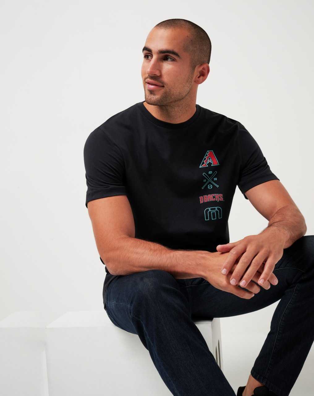 Black Travis Mathew Arizona Diamondbacks Sunset Slam Tee | UPTW80971