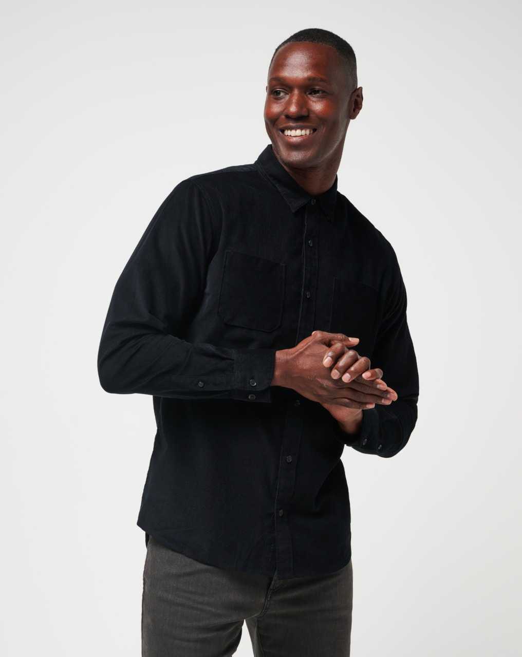 Black Travis Mathew Barrel Of Laughs Button-up | XTQN26091