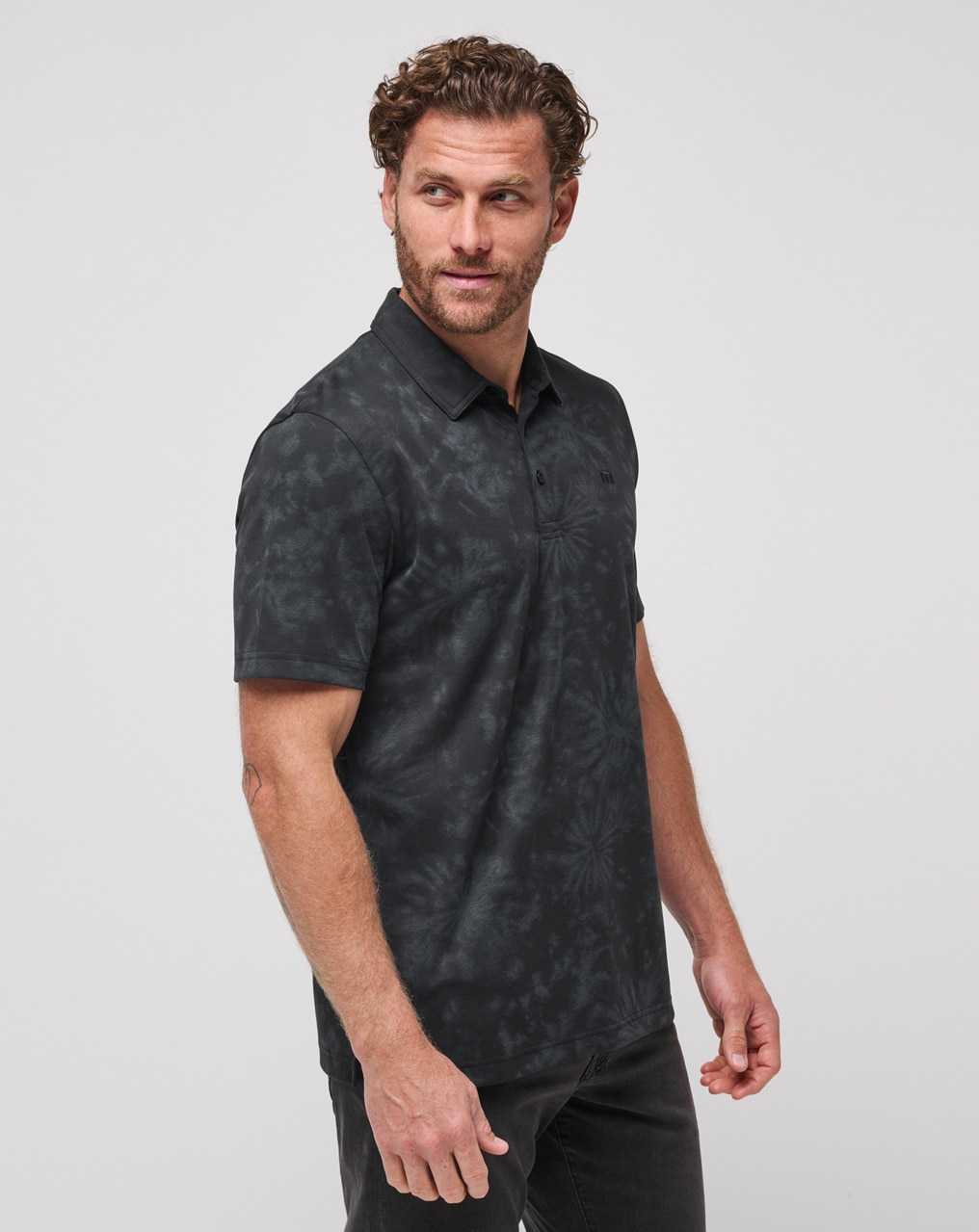 Black Travis Mathew Brilliant Waters Polo | PZGF16825