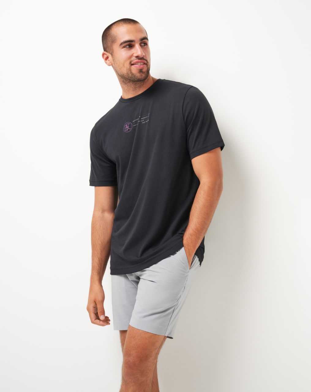 Black Travis Mathew Burnley Slide Show Tee | QTBD34701