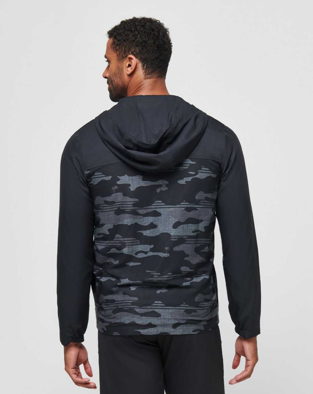 Black Travis Mathew Camo Tech Hoodie | MXTJ09325