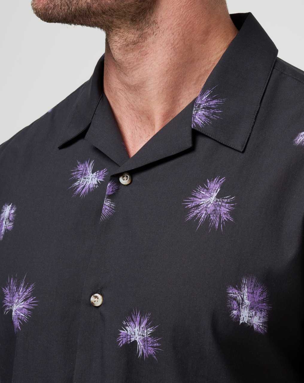 Black Travis Mathew Casino Holiday Button-up | MUJL85309