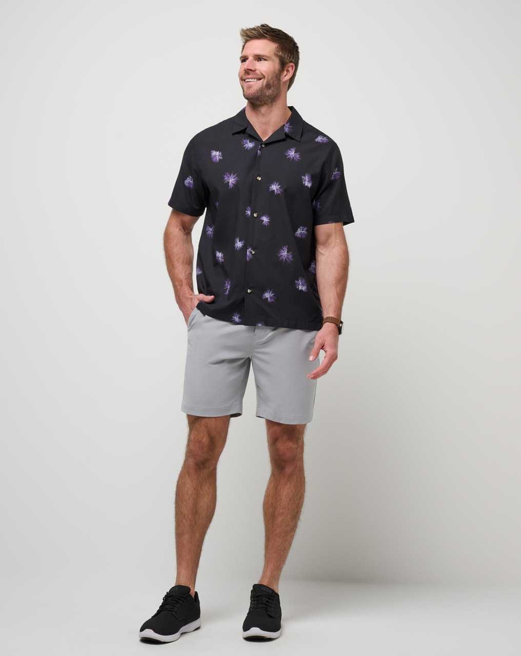 Black Travis Mathew Casino Holiday Button-up | MUJL85309