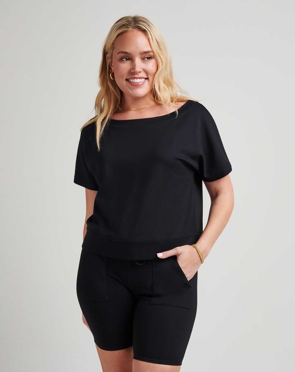 Black Travis Mathew Cleopatra Ponte Top | FYZP95820