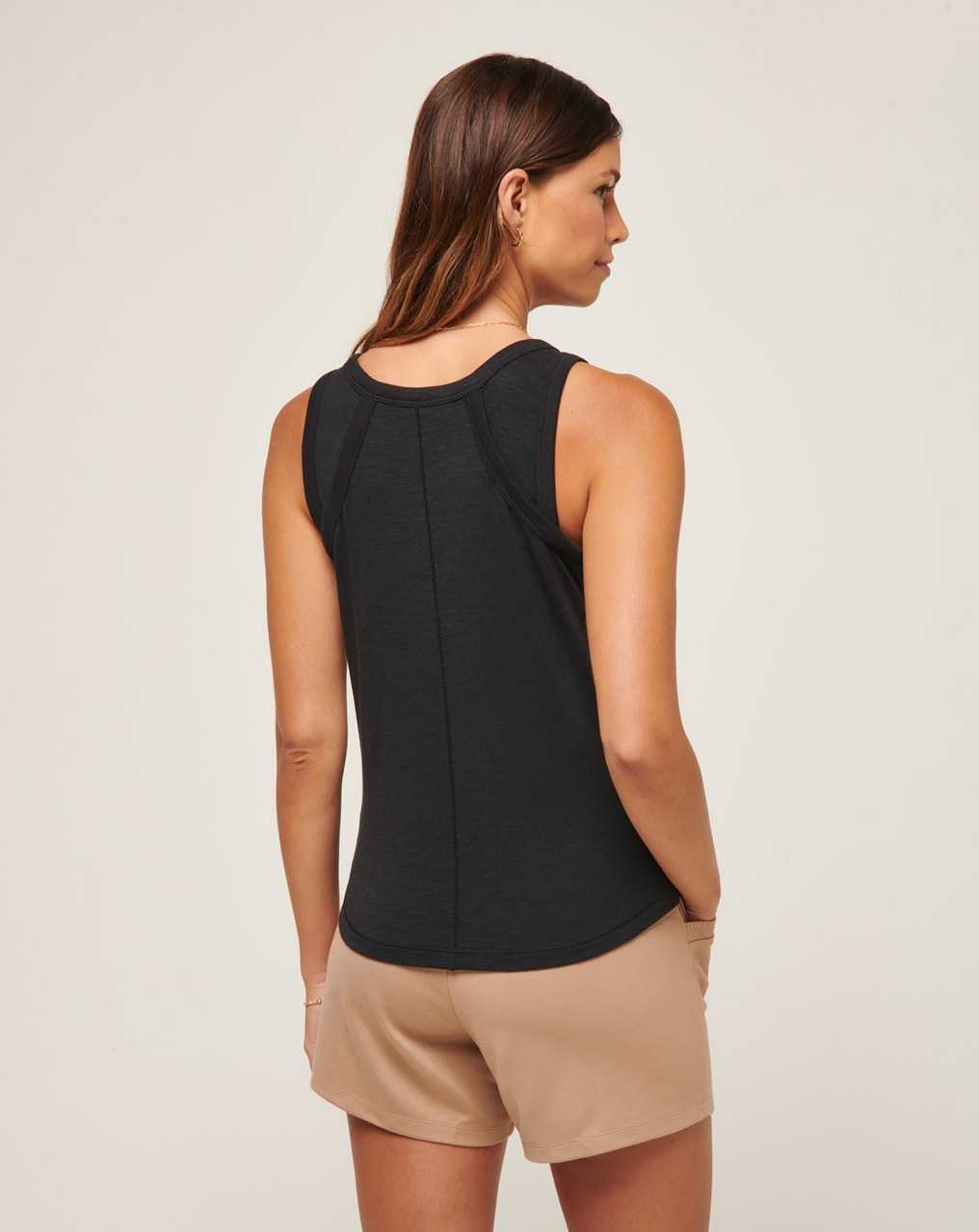 Black Travis Mathew Cloud Jersey Tank | RNDH05493