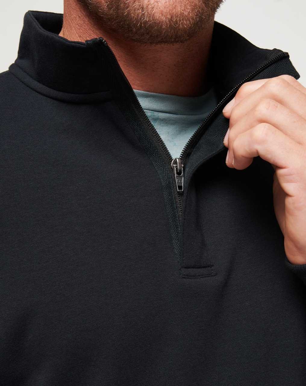 Black Travis Mathew Cloud Quarter Zip 2.0 | GNVT46287