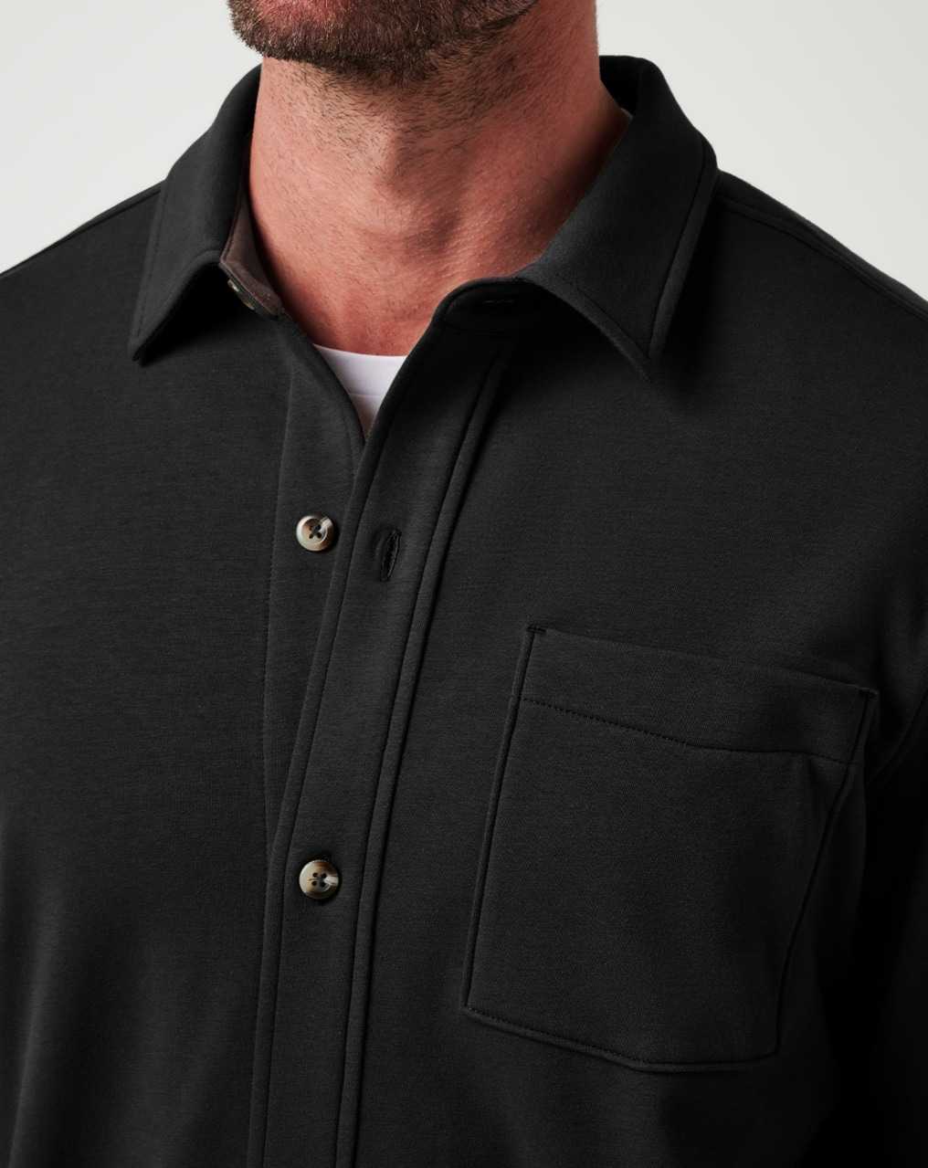 Black Travis Mathew Cloud Shirt Jacket | AIUX23175