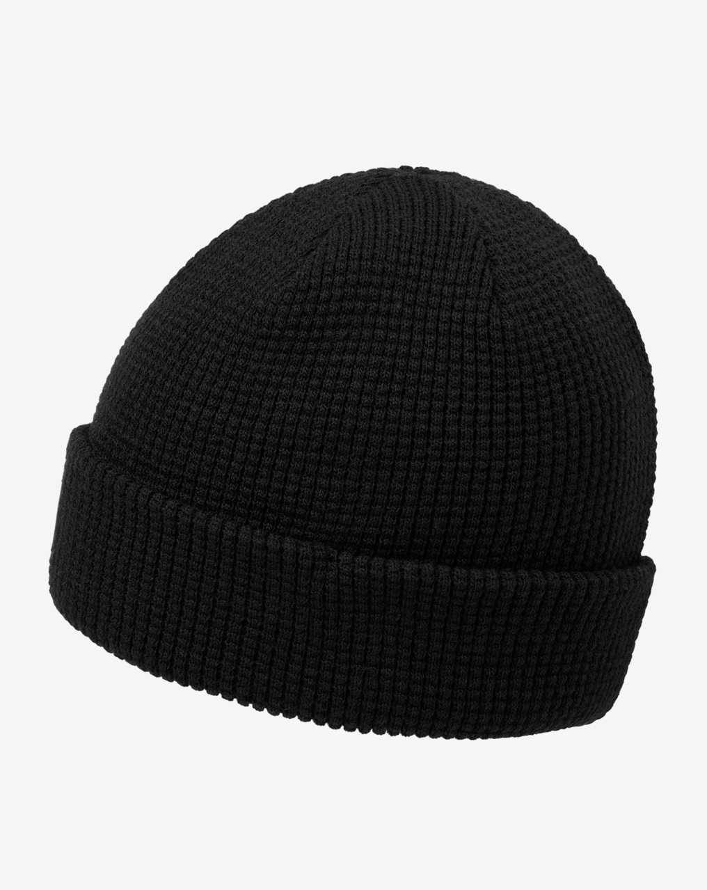 Black Travis Mathew Cloud Waffle Beanie | NLKT59083