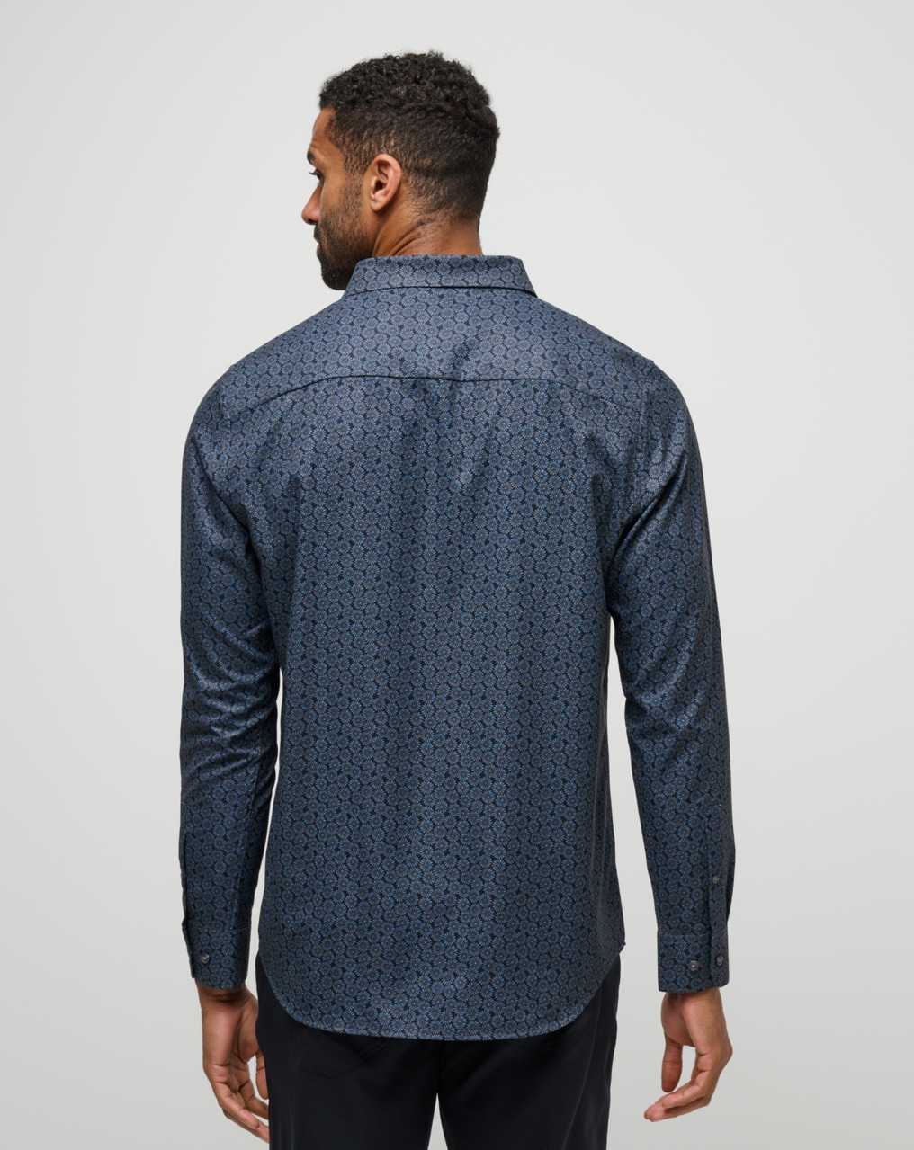 Black Travis Mathew Country Mile Long Sleeve Button-up | BIHK40869