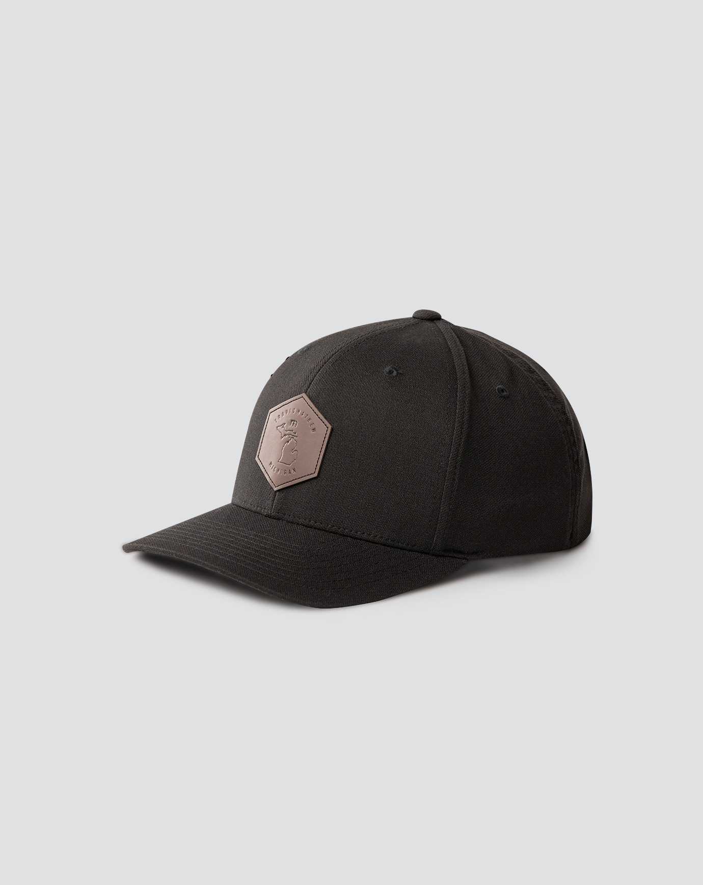 Black Travis Mathew Door Wall Snapback Hat | YHIG42019