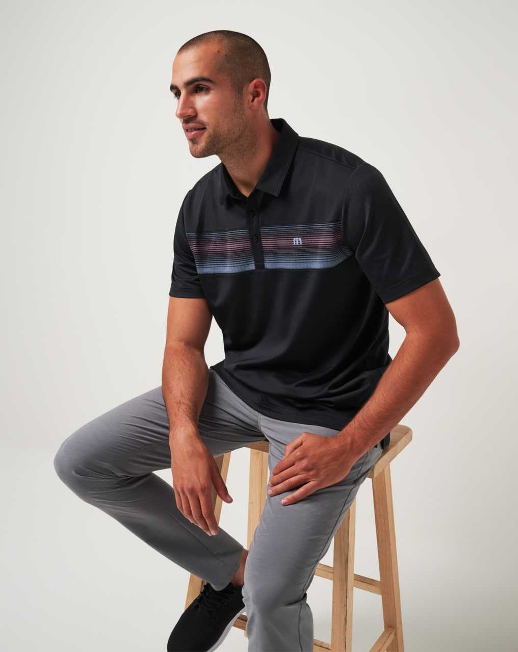 Black Travis Mathew Fascination Polo | ZKBT75042