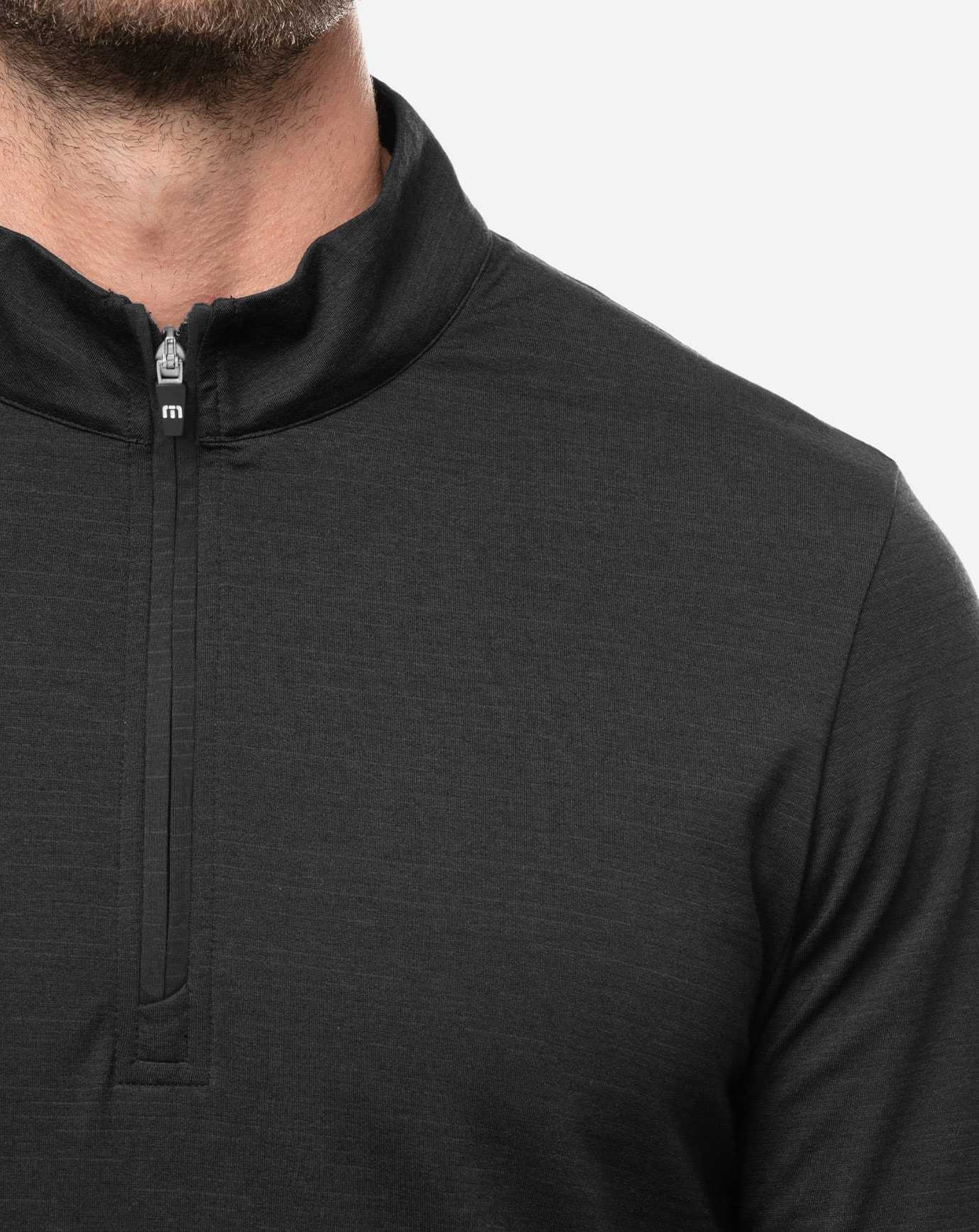 Black Travis Mathew Havasu 2.0 Quarter Zip | OFMU01492