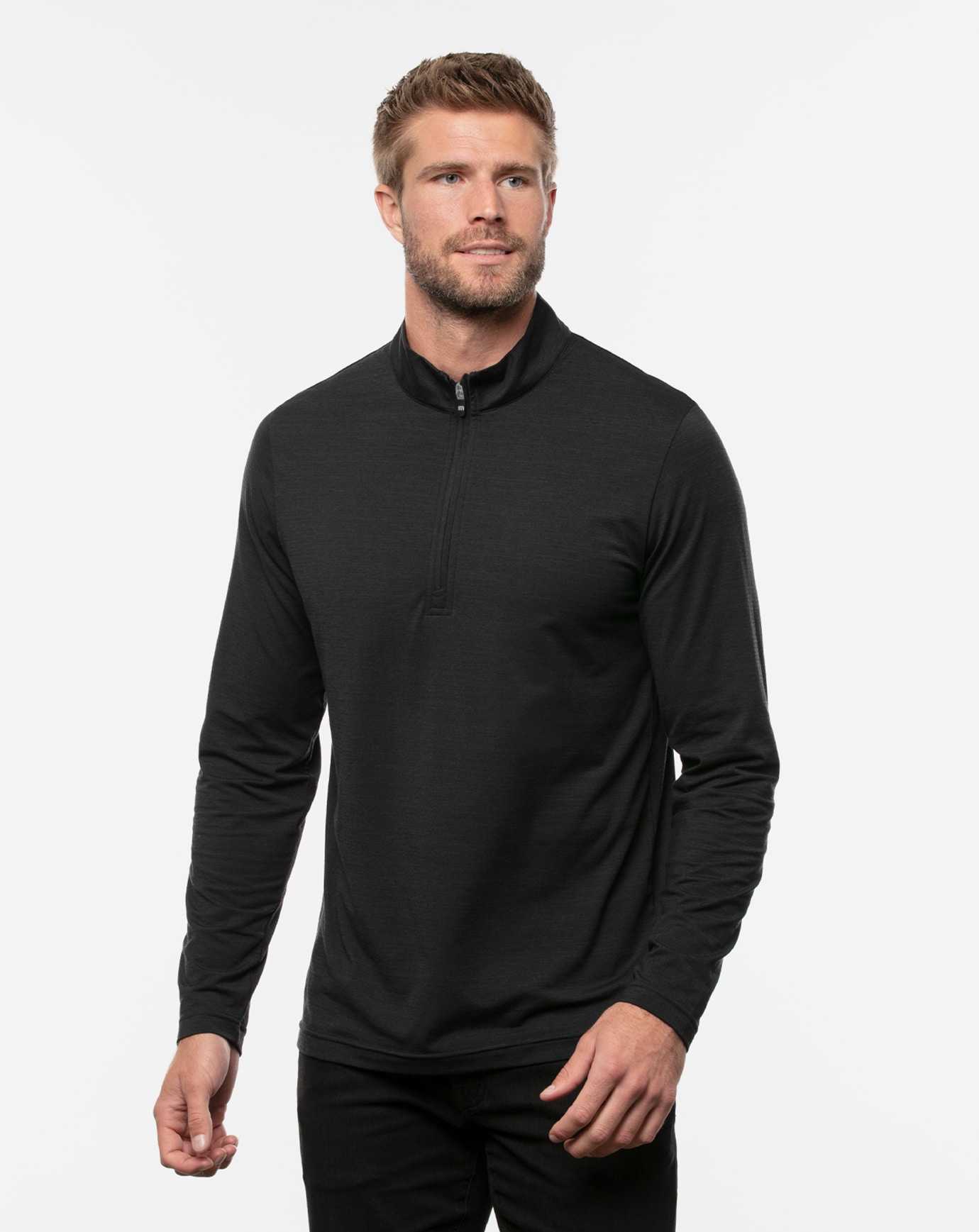 Black Travis Mathew Havasu 2.0 Quarter Zip | OFMU01492