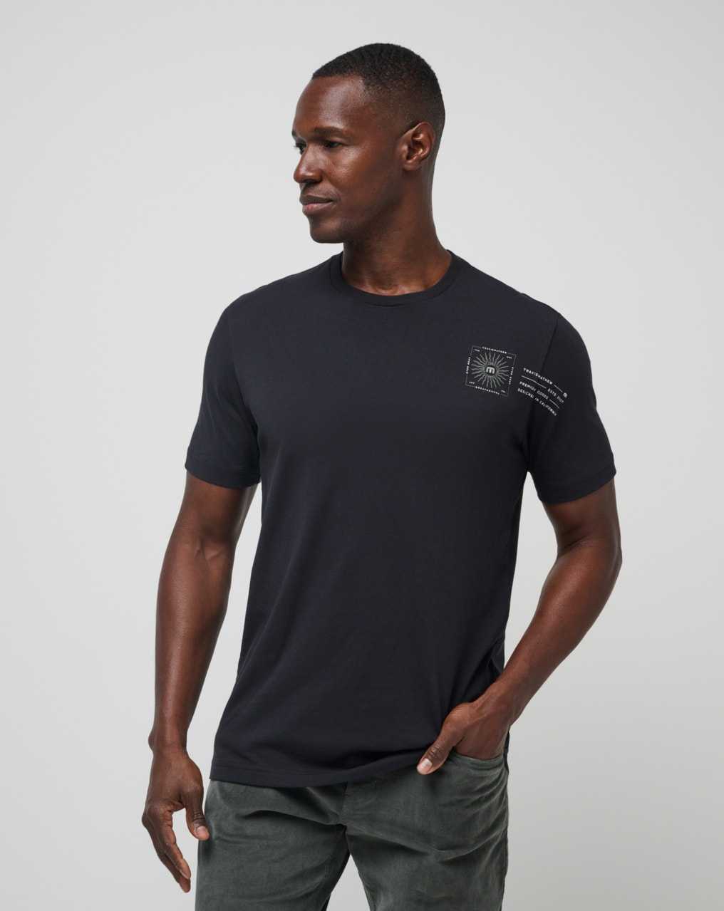 Black Travis Mathew Laguna Sun Tee | TJBW95206