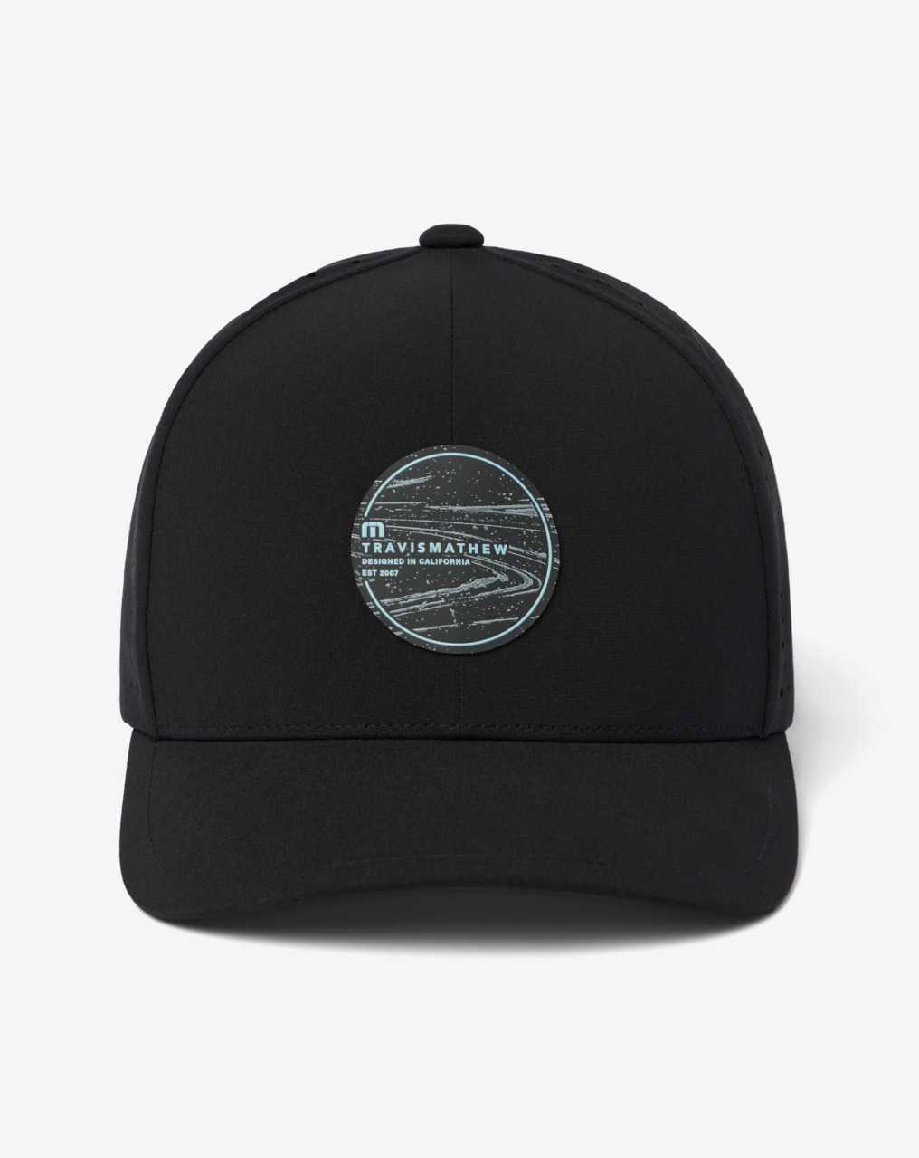 Black Travis Mathew Long Journey Snapback Hat | MIQK73645