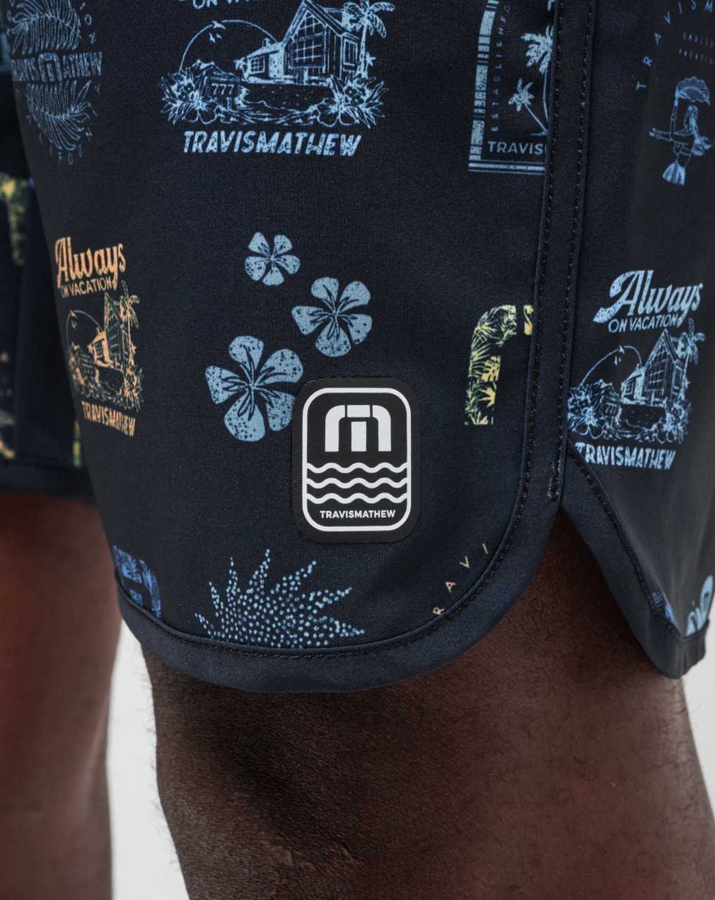 Black Travis Mathew Longboarders Boardshort | NHAB89342