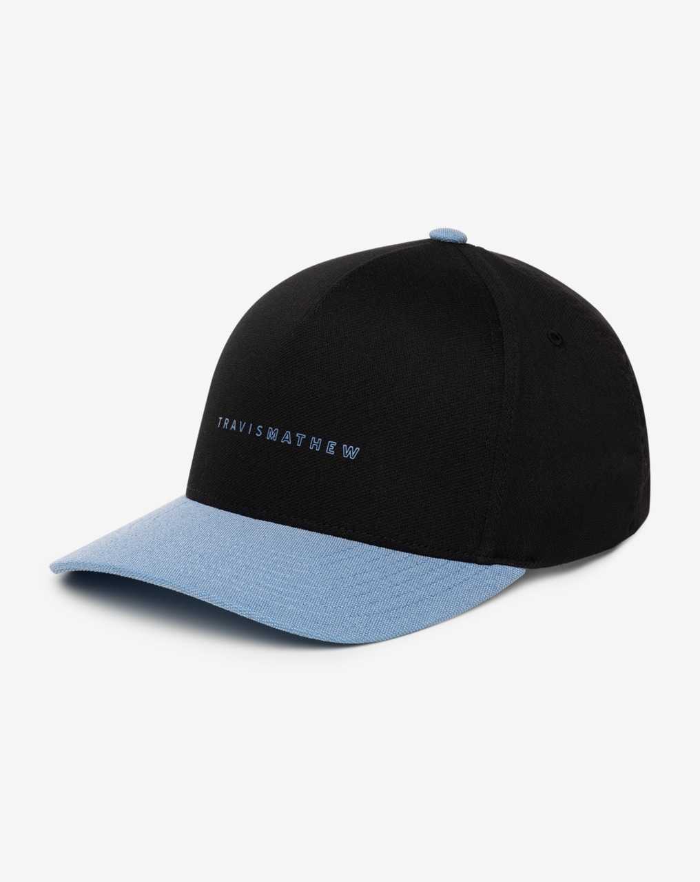 Black Travis Mathew Main Port Snapback Hat | MJTZ65379