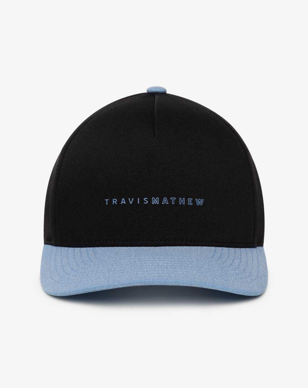 Black Travis Mathew Main Port Snapback Hat | MJTZ65379