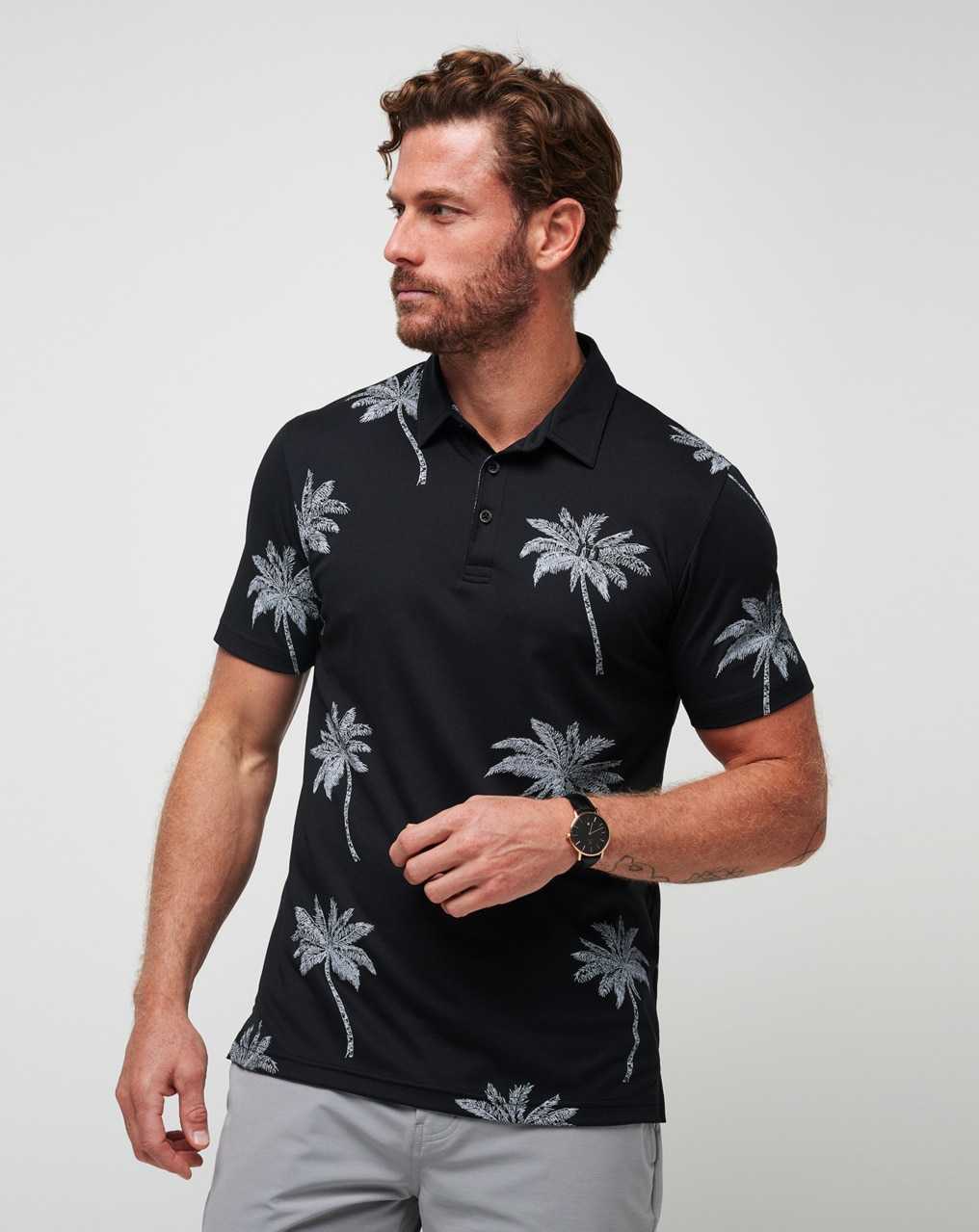 Black Travis Mathew Mesic Polo | YDEG78362