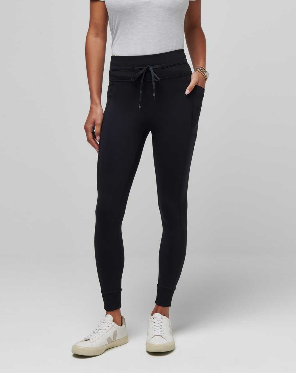 Black Travis Mathew Moveknit Tie Legging | HPYK91038