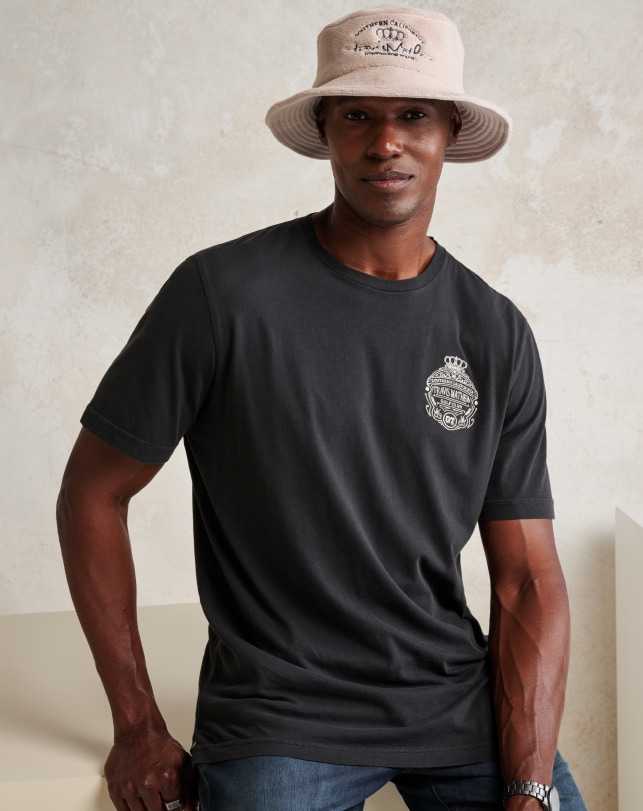 Black Travis Mathew Name Association Tee | QKNZ90537