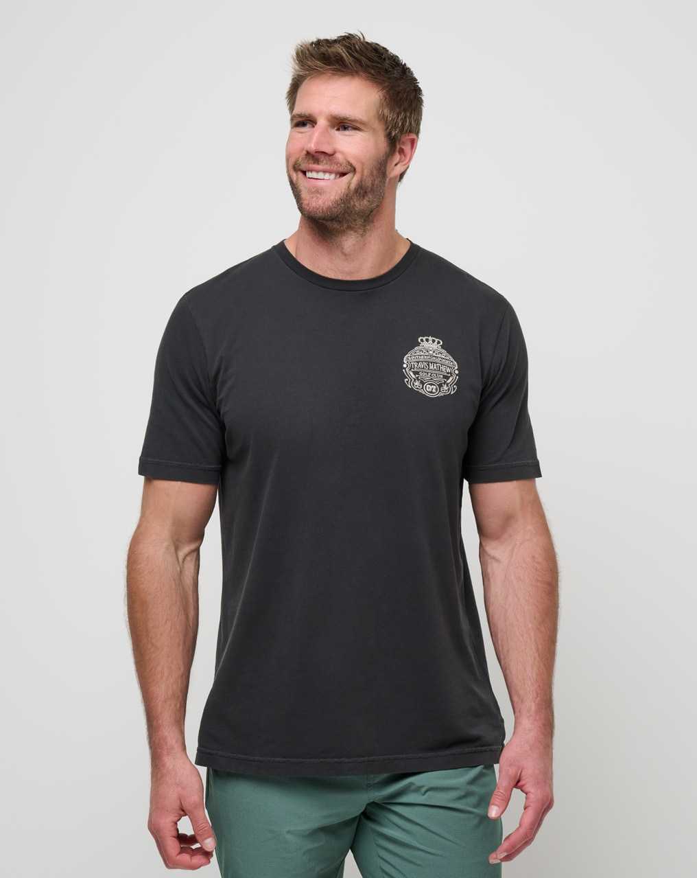 Black Travis Mathew Name Association Tee | QKNZ90537