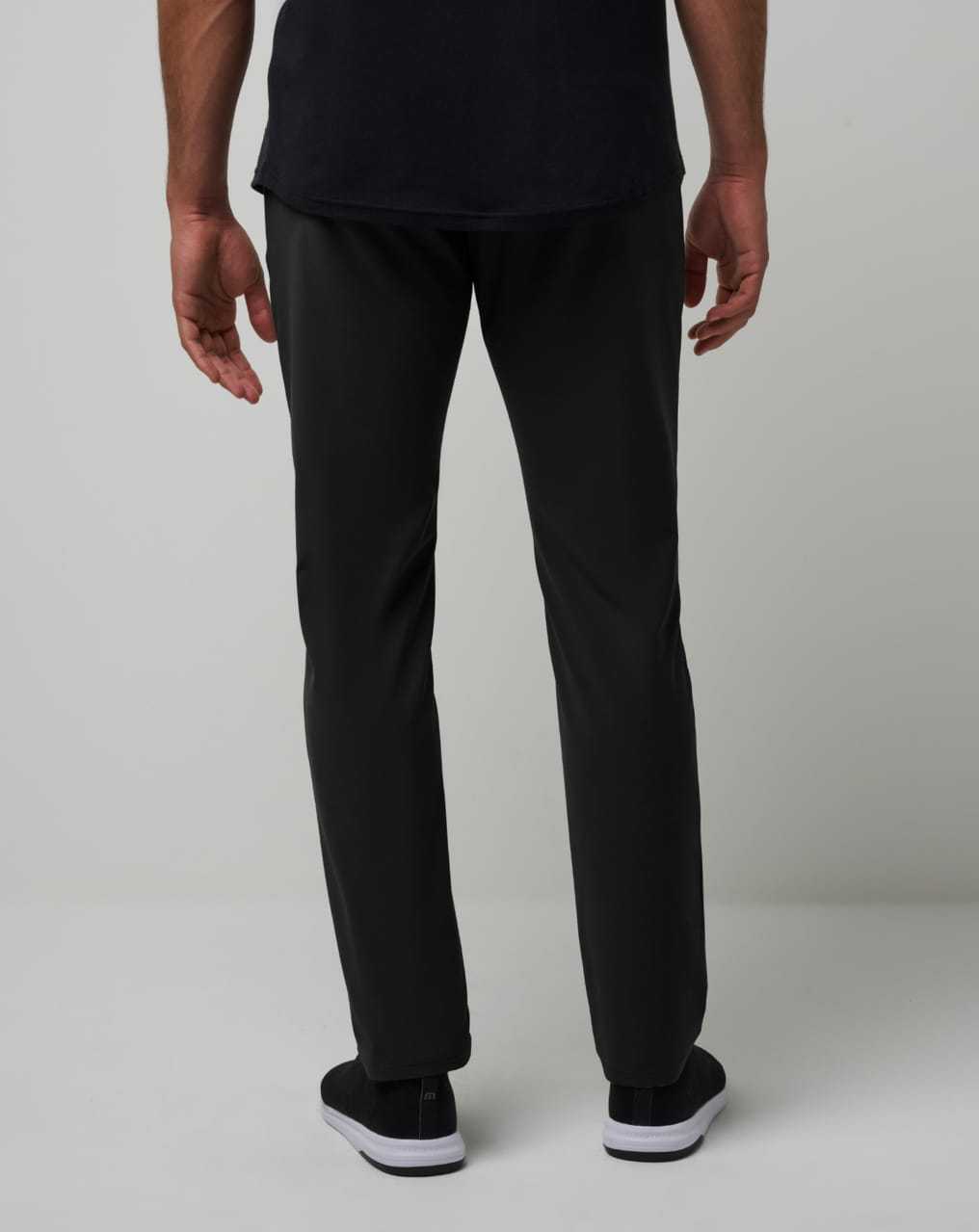 Black Travis Mathew Open To Close Tech Chino Pant | RXUI74015