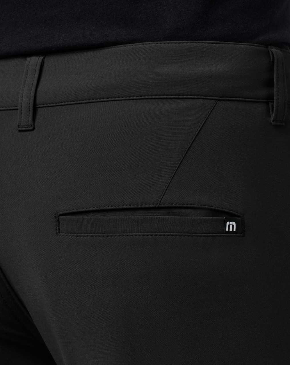 Black Travis Mathew Open To Close Tech Chino Pant | RXUI74015