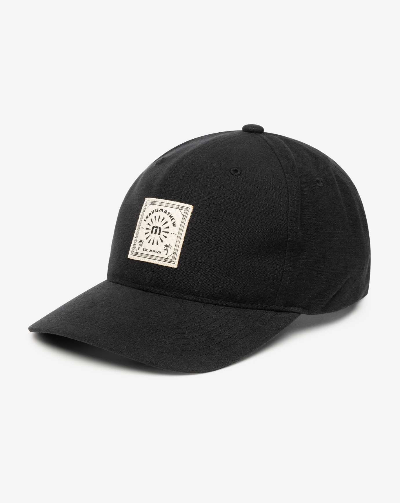 Black Travis Mathew Pilsen Snapback Hat | OJLS41579