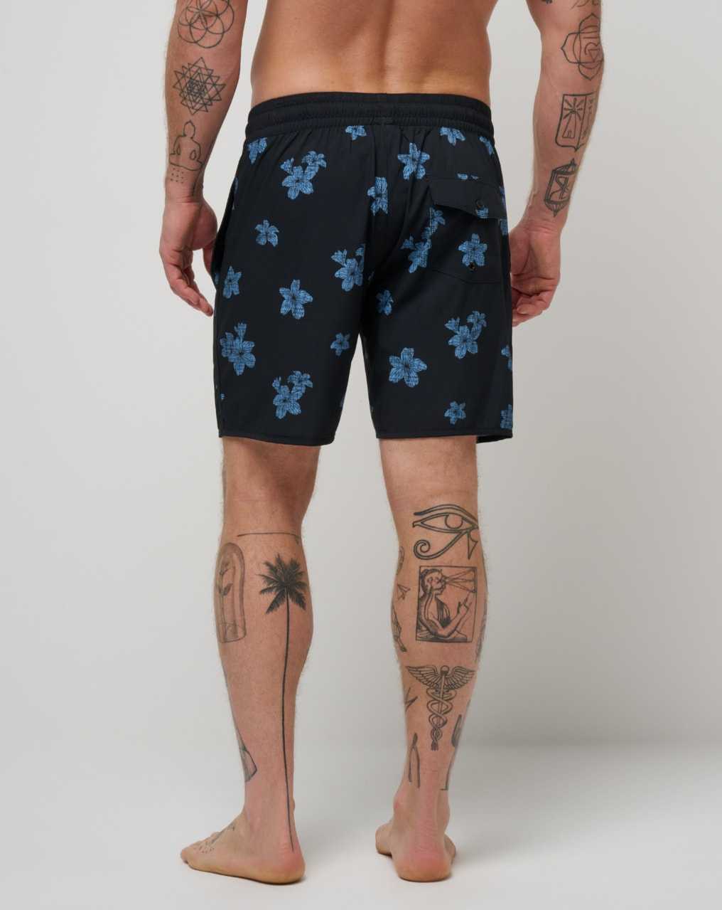 Black Travis Mathew Pineapple Time Boardshort | TJPO37462