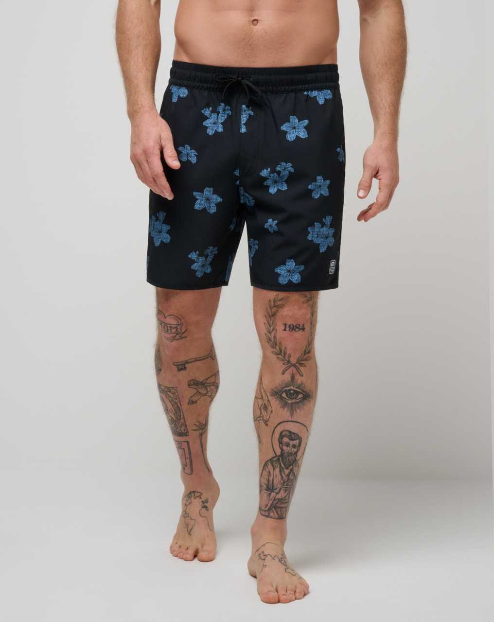 Black Travis Mathew Pineapple Time Boardshort | TJPO37462