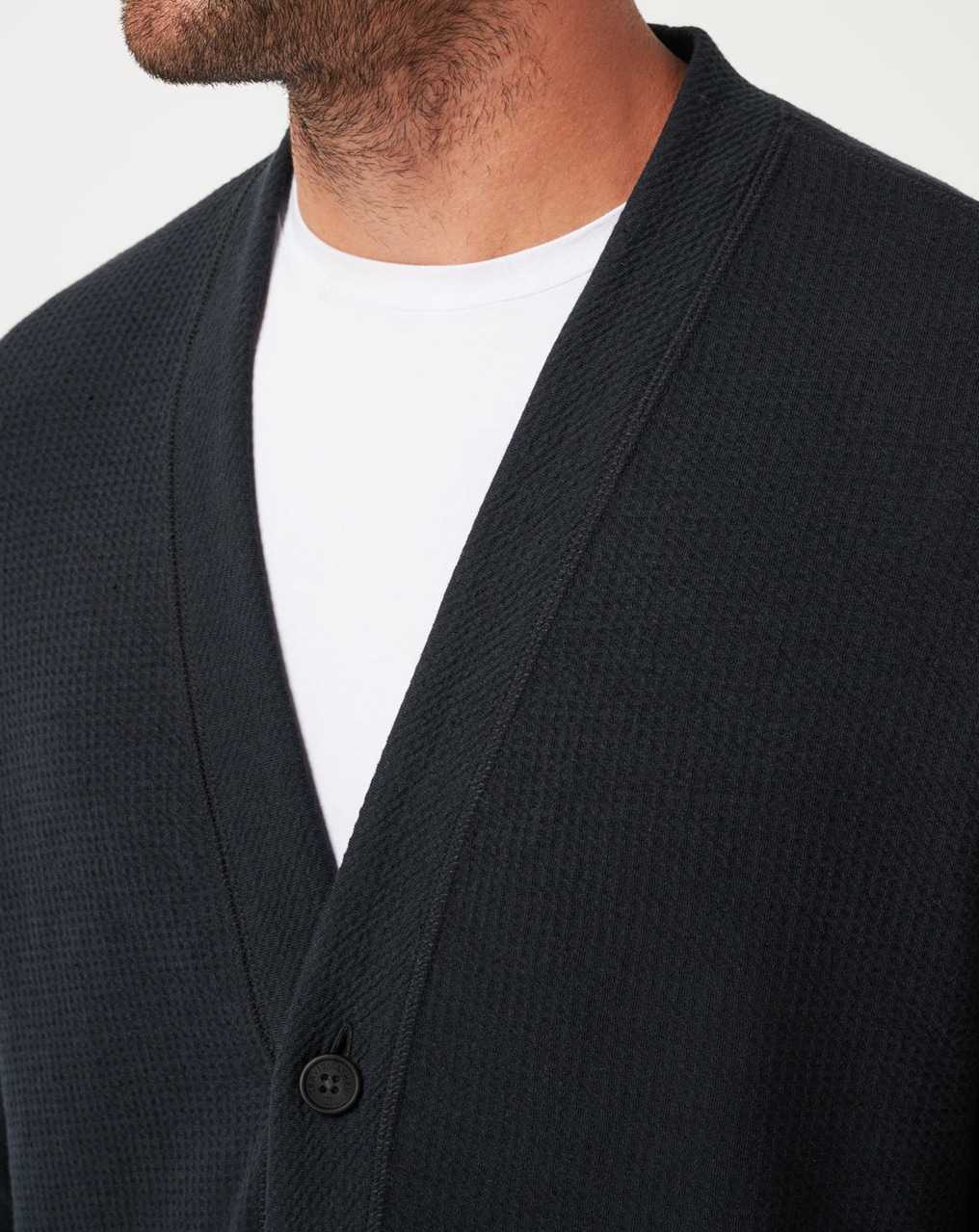 Black Travis Mathew Pristine Shore Cardigan | XTPZ35489