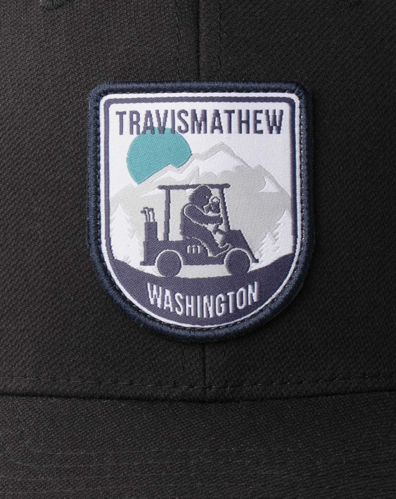 Black Travis Mathew Rainier Snapback Hat | UXTB70891