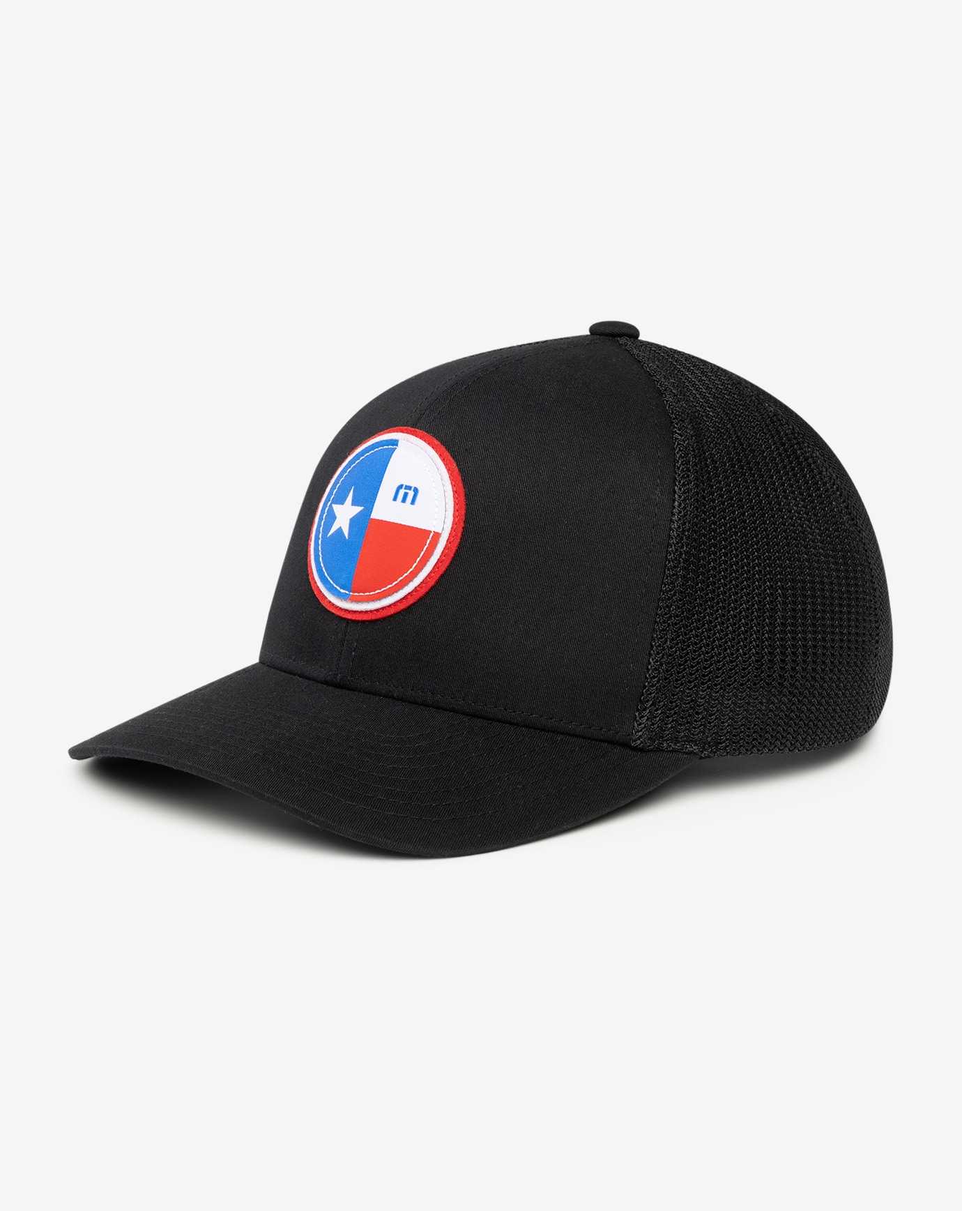 Black Travis Mathew River Walk Snapback Hat | PCXA30578