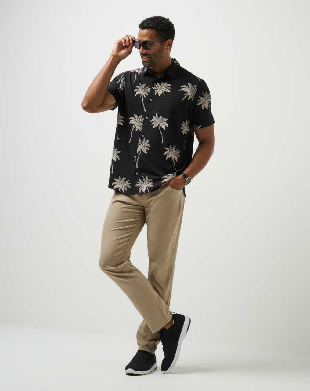 Black Travis Mathew Safari Sun Button-up | GEIP51029