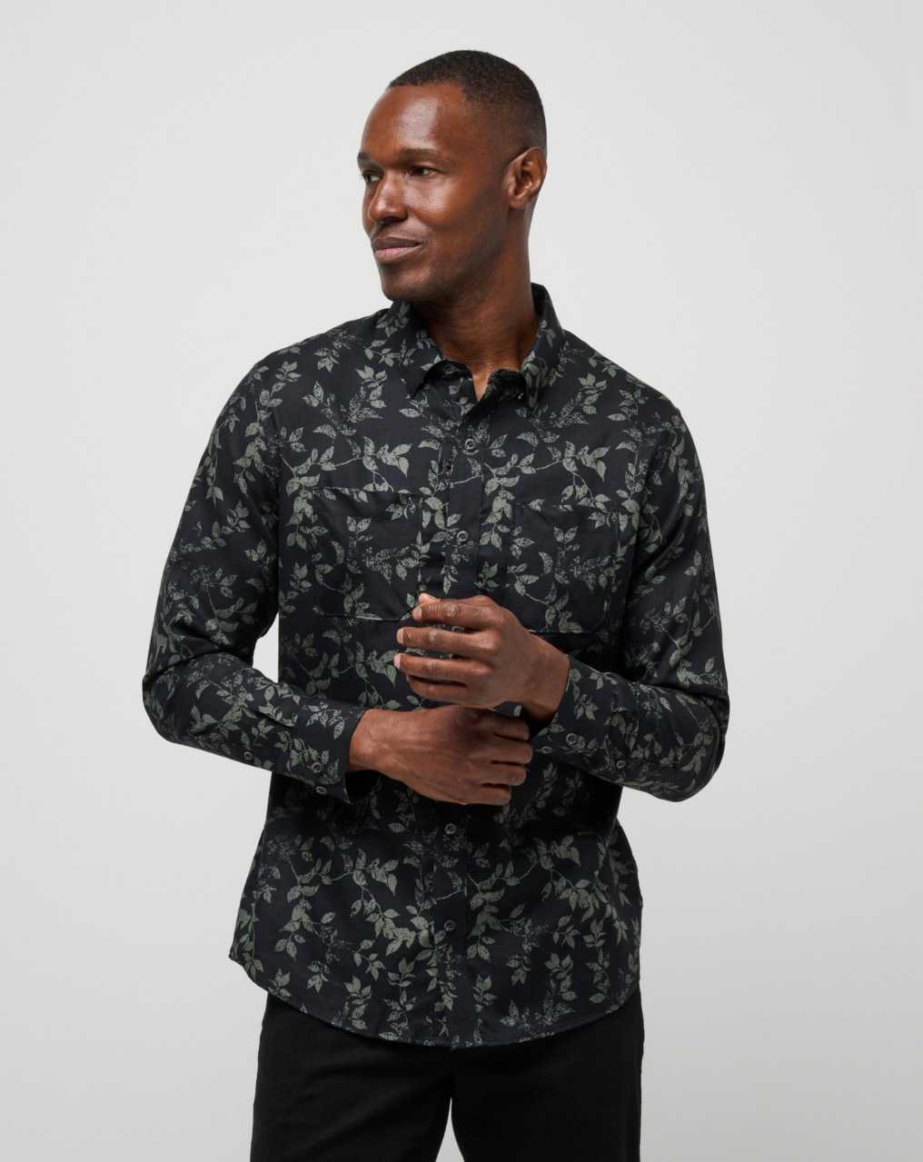 Black Travis Mathew Searchlight Button-up | UTOG39087