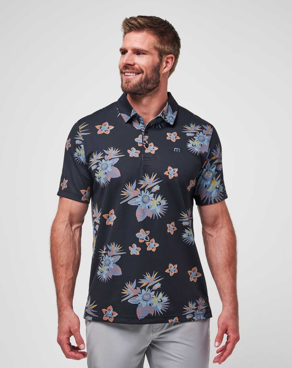 Black Travis Mathew Secluded Island Polo | PBFW57428