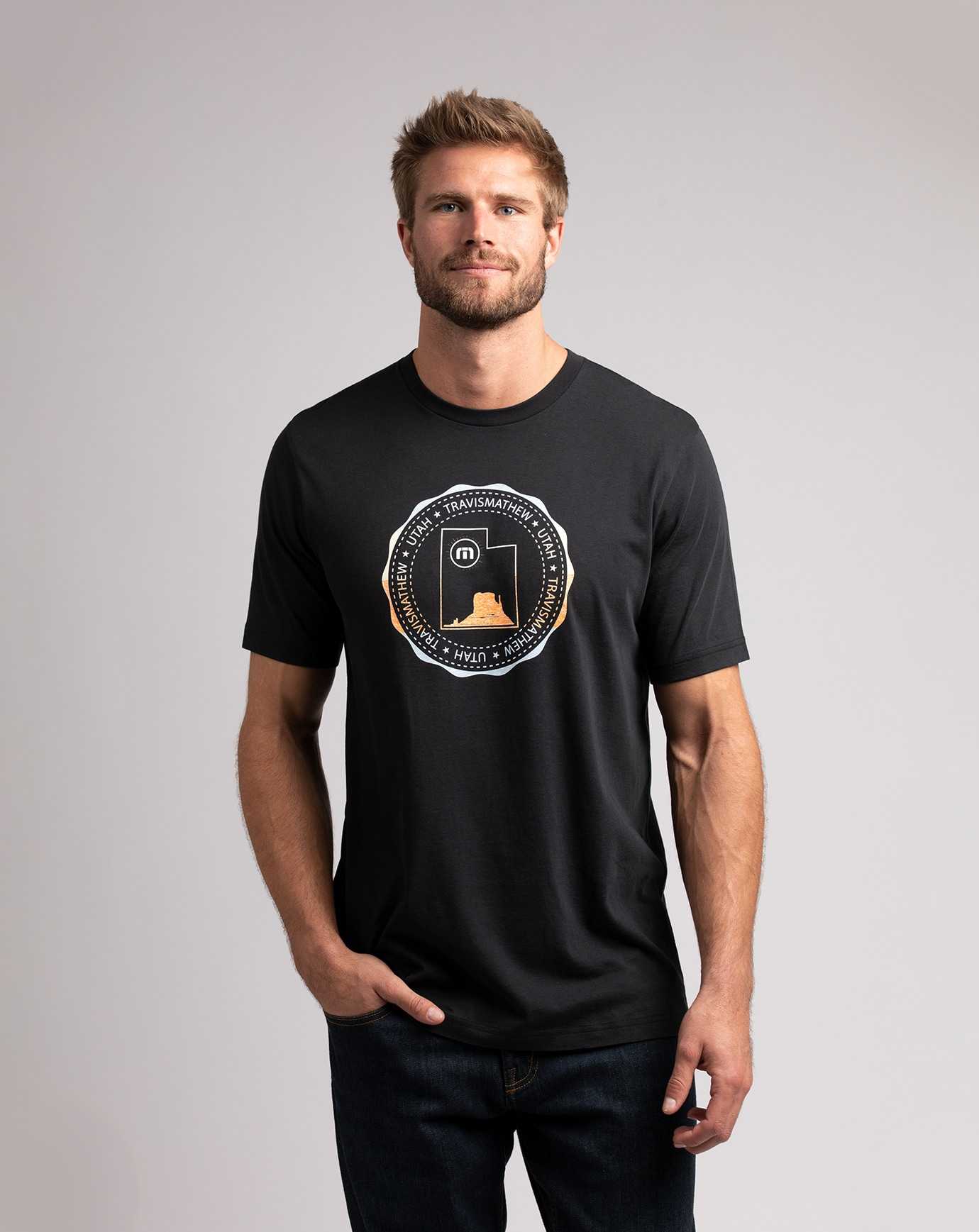 Black Travis Mathew Sego Lily Tee | AGDE04813