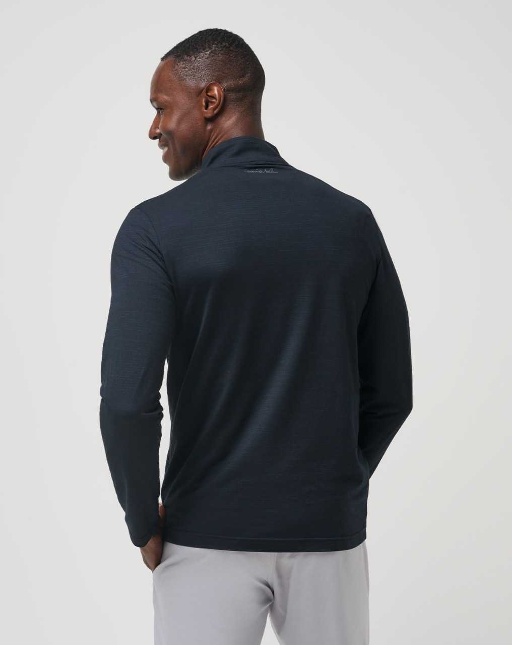 Black Travis Mathew The Heater Quarter Zip | EIOB76243