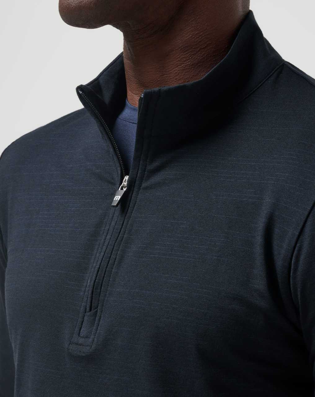 Black Travis Mathew The Heater Quarter Zip | EIOB76243