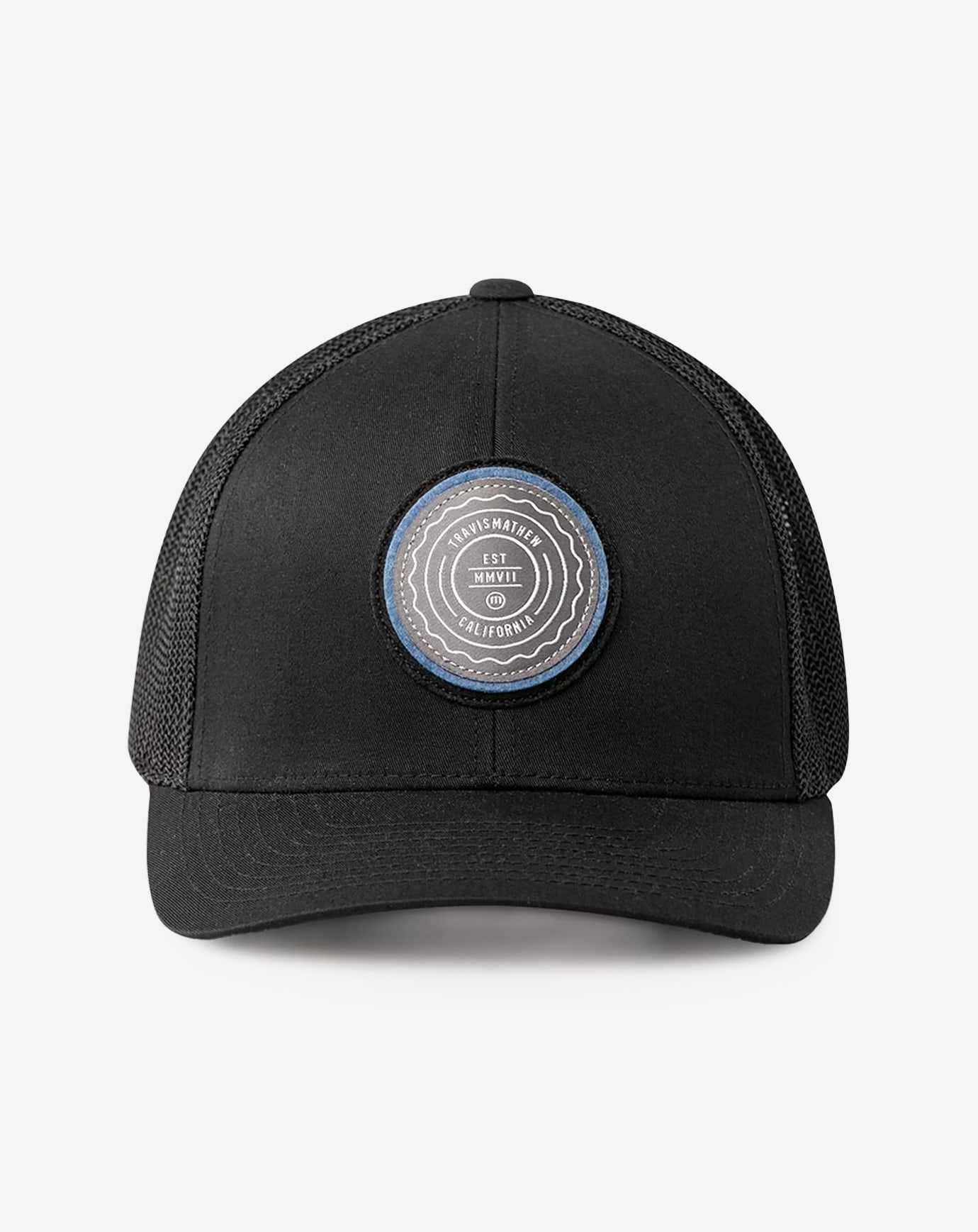 Black Travis Mathew The Patch Snapback Hat | QUPV50794