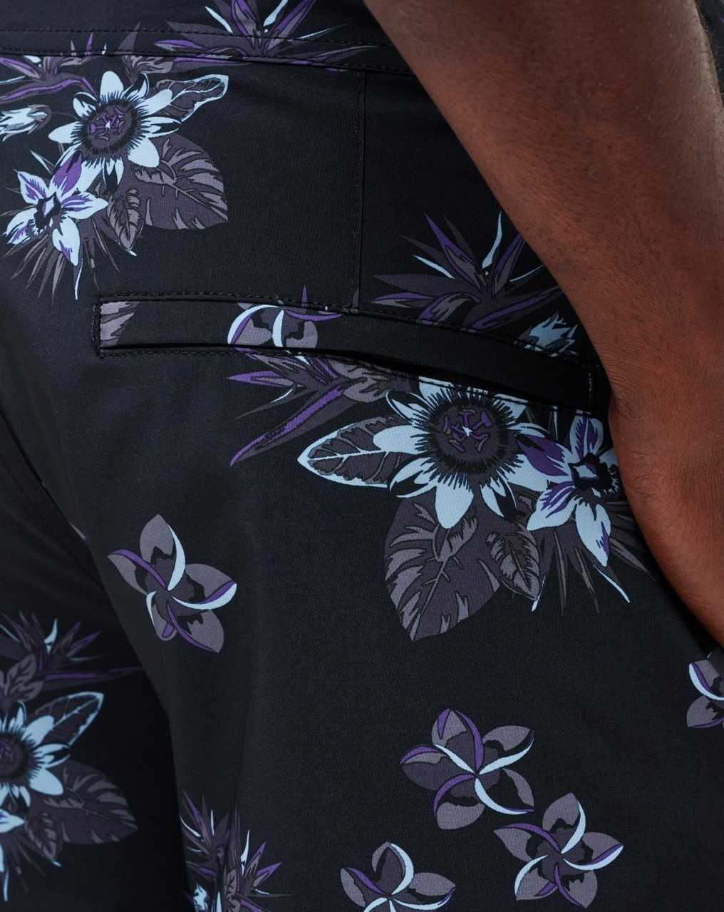 Black Travis Mathew Tiki Time Boardshort | PIGR67189